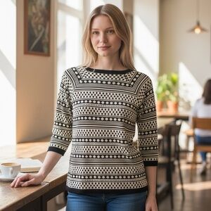 New Directions Sweater Knit Top 